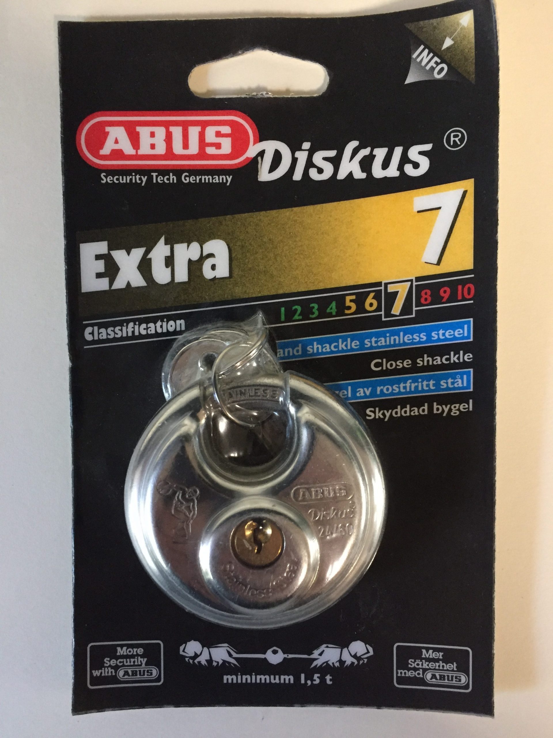Udelukke Grudge Virksomhedsbeskrivelse ABUS Extra lås 24/60 - PC Byggemarked